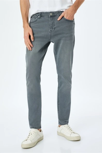 MICHEAL Skinny Gri Erkek Jean Pantolon 5SAM40051ID ürün görseli 1