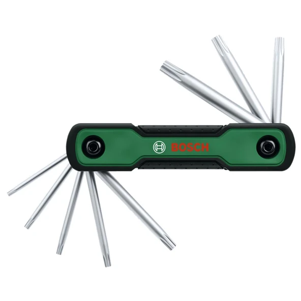 BOSCH 1600A039L8 katlanabilir Torx anahtar seti 8'i 1 arada ürün görseli 1