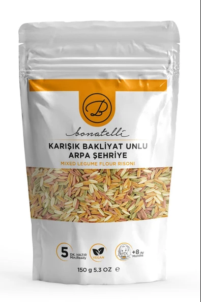 Karışık Bakliyat Unlu Arpa Şehriye 200 G | Bebek Makarna +8 Ay ürün görseli 1