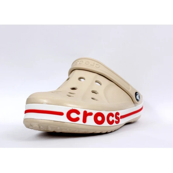 CROCS BAYABAND CLOG UNİSEX BEJ-KIRMIZI ürün görseli 1