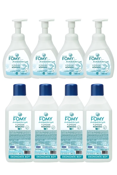 Fomy 1800 ml Antibakteriyel Köpük Sabun 4 Adet + 500 ml Köpük Sabun ürün görseli 1