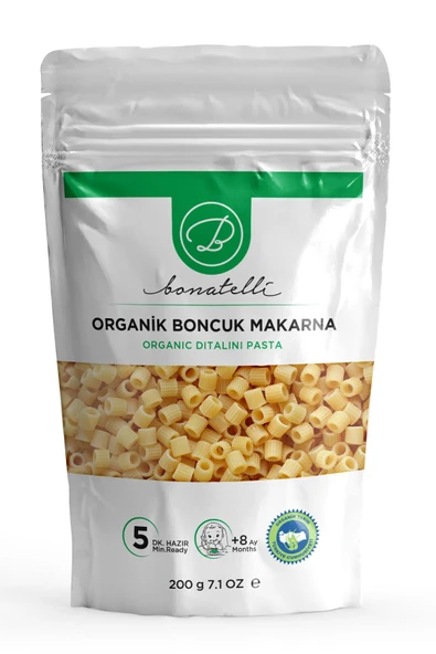 Organik Boncuk Makarna 200 G | Bebek Makarna +8 Ay ürün görseli 1