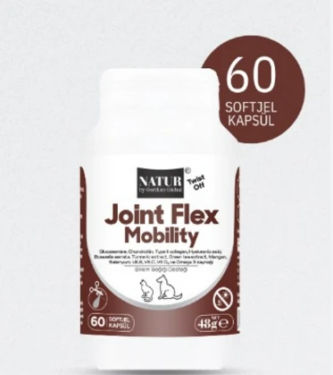Natur Joint Flex Mobility TwistOff 60 Kapsül Kedi Köpek Eklem Ve Kıkırdak Sağlığı Destekleyici Güçlü Form ürün görseli 1