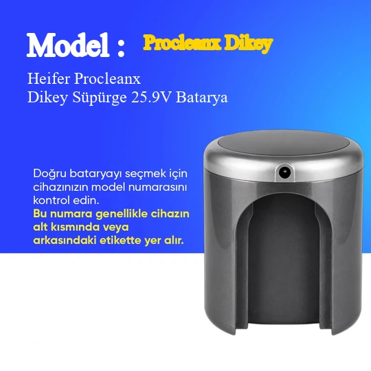 Heifer Procleanx Dikey Süpürge 2500 mAh Batarya - Resim 2