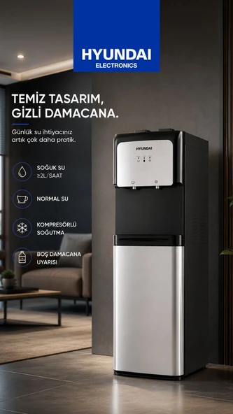 Hyundai Gizli Damacanalı Su Sebili HYN-910GD ürün görseli 1