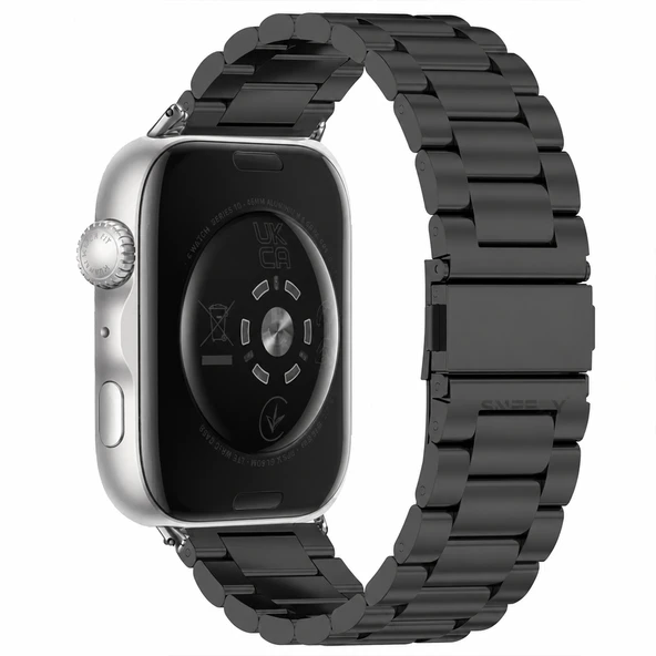 Huawei Watch Fit 5 Uyumlu Ayarlanabilir Paslanmaz Çelik Kordon  Siyah ürün görseli 1