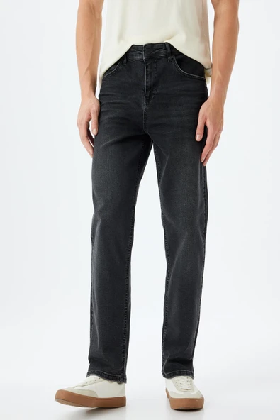 Siyah Erkek Jeans 5WAM40121ID - Resim 3