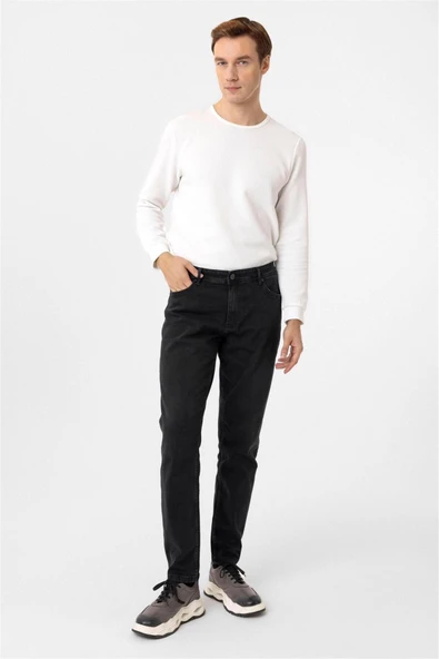 Siyah Regular Denim Pantolon ürün görseli 1