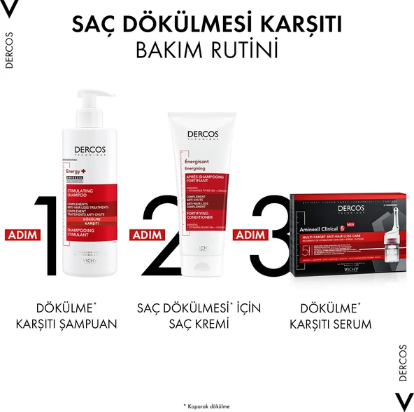 Dercos Energisant Şampuan 400 ml x 2 - Resim 8