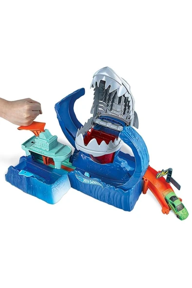 HOT WHEELS Robotik Köpek Balığı Renk Değiştiren Oyun Seti ürün görseli 1