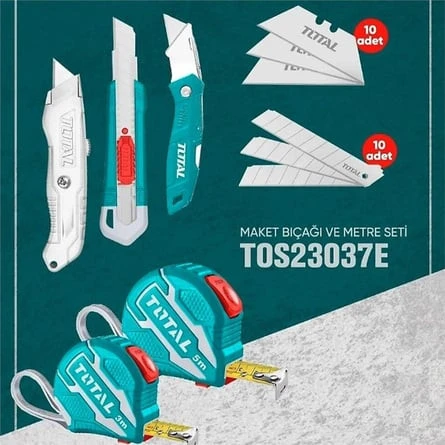 Total Ölçü Ve Maket Bıçağı Seti Tos23037e ürün görseli 1
