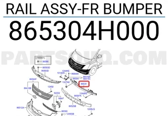 Hyundai H1 Starex Ön Tampon Demiri 2008- (Oem No:  865304H000) ürün görseli 1