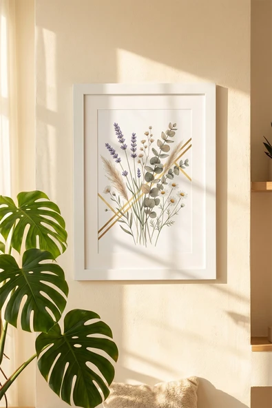 Porsima 4411 Beyaz Modern Dekoratif Cam Fotoğraf Çerçevesi Masa Duvar Fotoğraf Çerçevesi 21x29,7cm ürün görseli 1