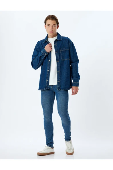 Skinny Fit Kot Pantolon - Michael Jean ürün görseli 1