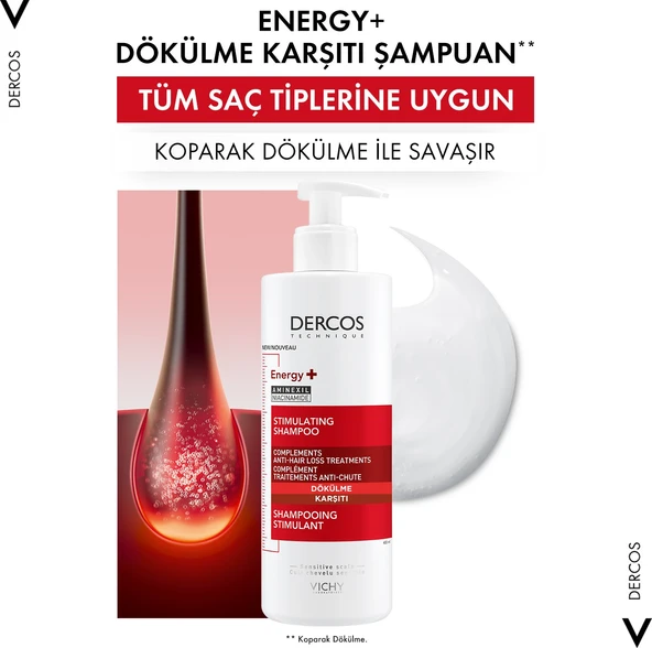 Dercos Energisant Şampuan 400 ml x 2 - Resim 2