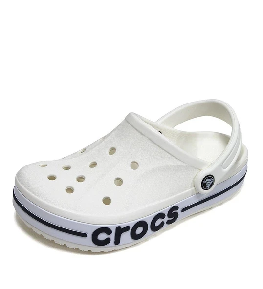CROCS BAYABAND CLOG  BEYAZ SİYAH YAZILI ürün görseli 1