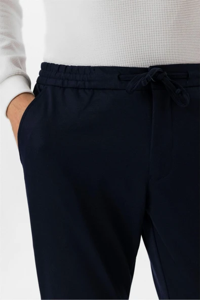 Lacivert Slim Fit Düz Pantolon - Resim 4