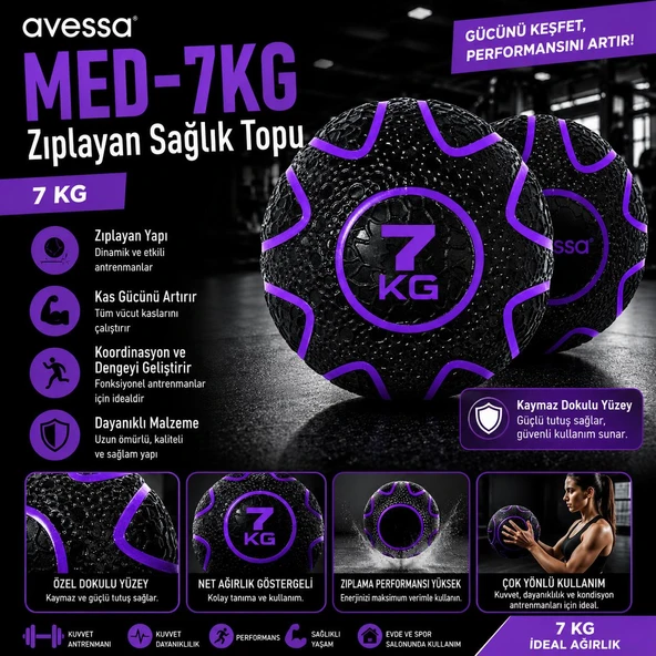 Avessa Med-7Kg Zıplayan Sağlık Topu 7 Kg ürün görseli 1