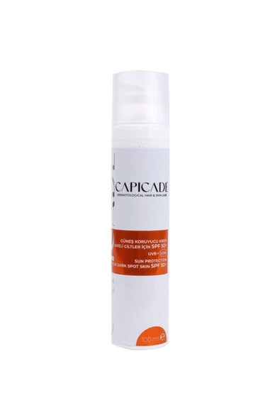 Capicade Güneş Koruyucu Krem Lekeli Ciltler İçin SPF50+ 100 ml ürün görseli 1