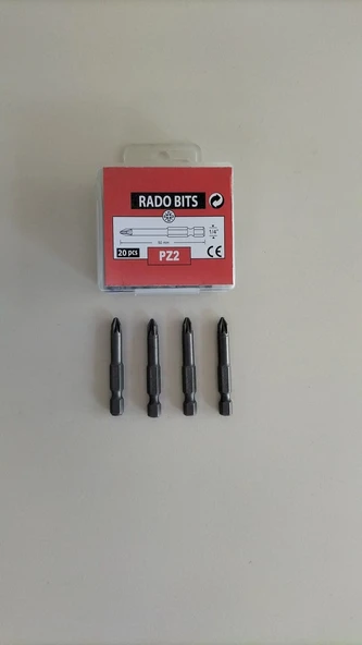 Rado 1/4''  PZ2 -50 mm MANYETİK Yıldız Bits Uç - 4 Adet ürün görseli 1