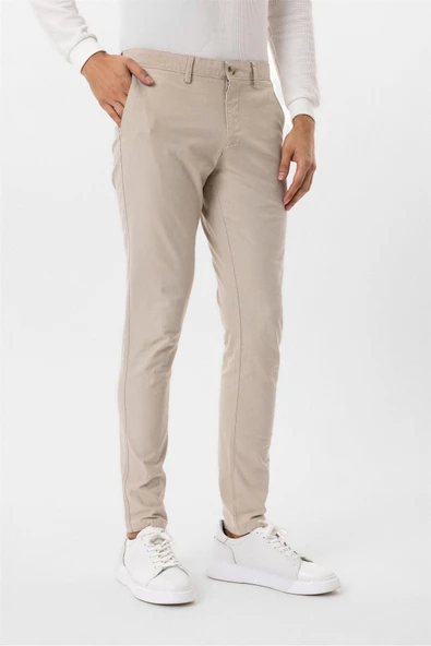 Taş Slim Fit Armürlü Kanvas Pantolon ürün görseli 1