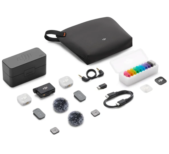 DJI Mic Mini 2 - 2 Kişilik Kompakt Kablosuz Mikrofon Sistemi (2TX+1RX+Charging Case) ürün görseli 1