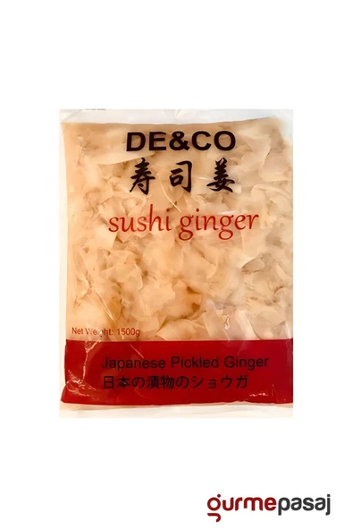 De Co yada De&co De&Co Zencefil Turşusu Sushi Pickled Ginger 1500 G x 10 Adet (Koli) ürün görseli 1