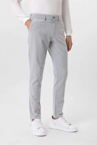 Taş Slim Fit Armürlü Kanvas Pantolon ürün görseli 1