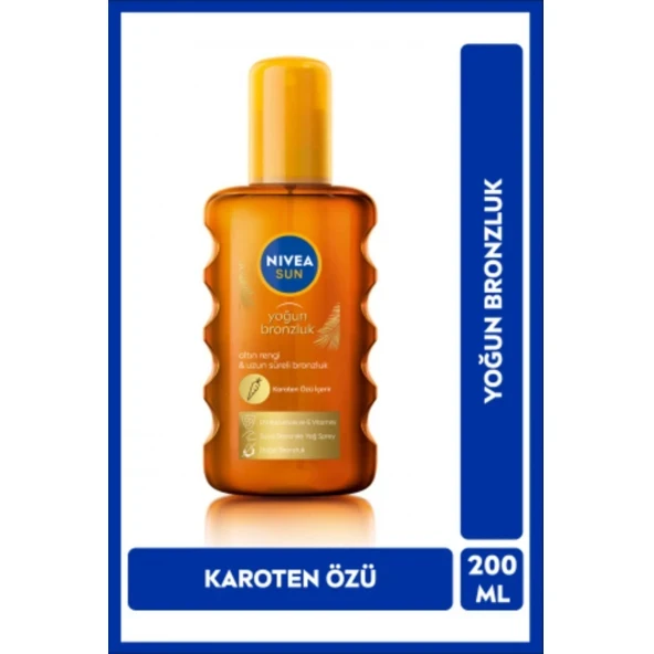 NİVEA Sun SPF6 Karoten Özlü Yoğun Bronzlaştırıcı Güneş Yağı ürün görseli 1