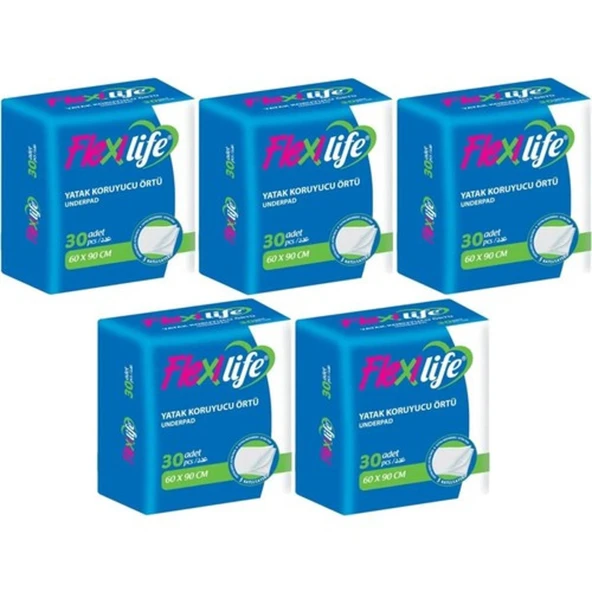 Flexi Life 60x90 cm 30'lu 5 Adet Yatak Koruyucu Örtü ürün görseli 1