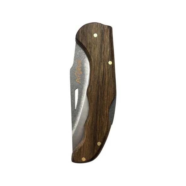 Katlanır Cep Çakısı - Argeus - Ahşap Saplı - Model 5 - Resim 3