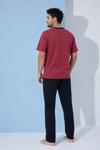 %100 Koton Pijama Takımı Uzun - Resim 3