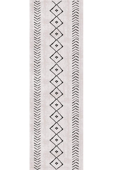 Vizon Moroccan Etnik Premium Masa Örtüsü Runner RNR192 - Resim 2