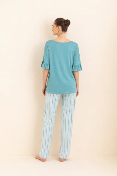Luxury Viscose Pijama Takım - Resim 3