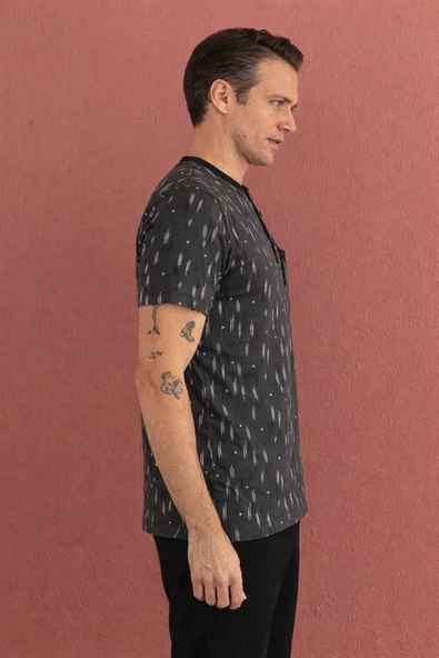 %100 Koton Pijama Takımı Uzun - Resim 2
