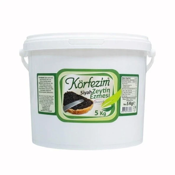 Körfezim Siyah Zeytin Ezmesi 5 Kg Kova ürün görseli 1
