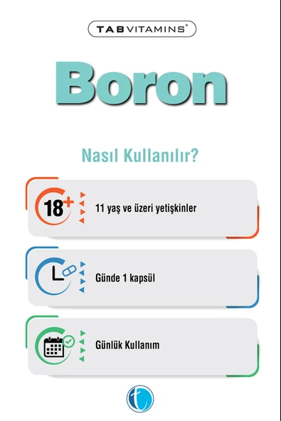 Tabvitamins Boron Bor 120 Kapsül - Resim 4