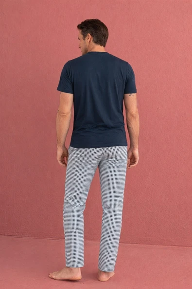 %100 Koton Pijama Takımı Uzun - Resim 3