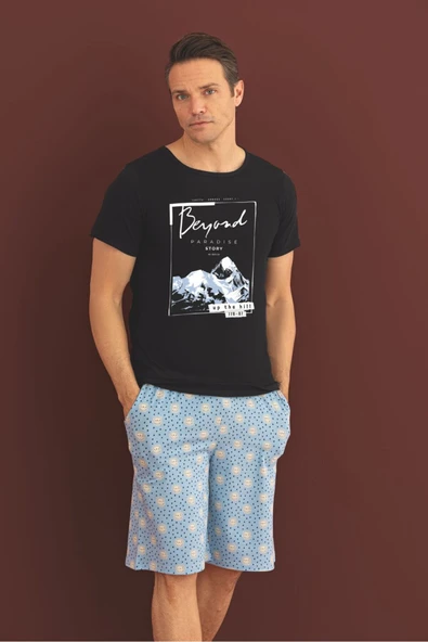%100 Koton Pijama Takımı Şort ürün görseli 1