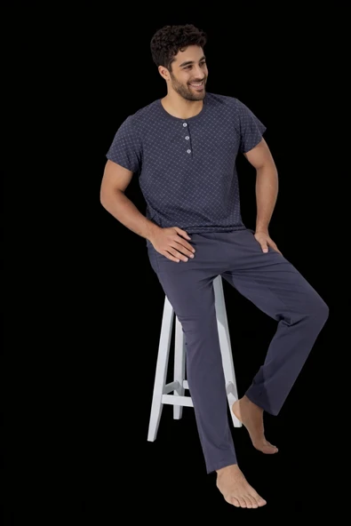 %100 Koton Pijama Takımı Uzun ürün görseli 1