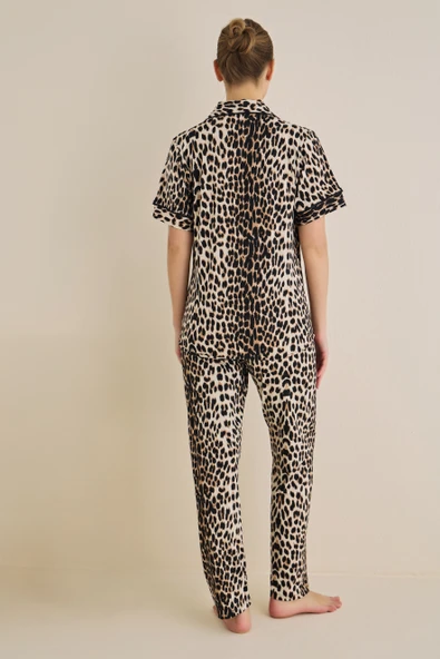 Luxury Ceket Yaka Pijama Takım - Resim 2