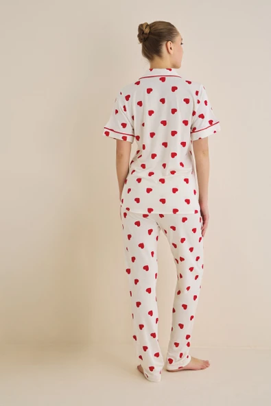 Luxury Ceket Yaka Pijama Takım - Resim 3