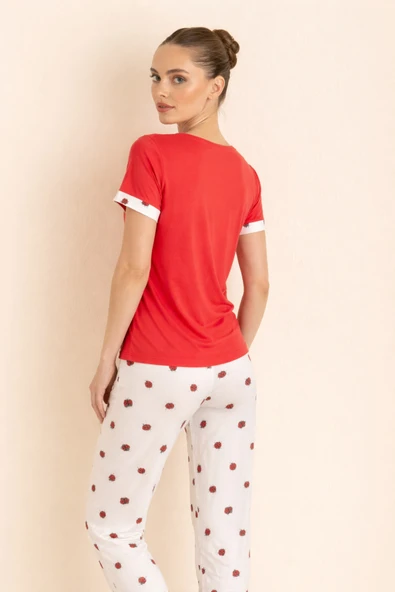 Luxury Viscose Pijama Takım - Resim 3