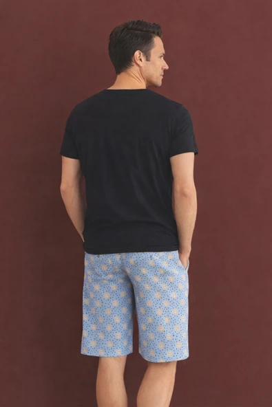 %100 Koton Pijama Takımı Şort - Resim 3