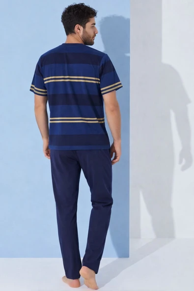 %100 Koton Pijama Takımı Uzun - Resim 3
