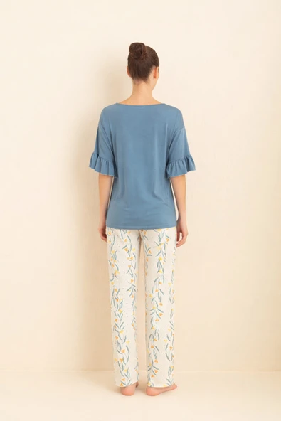 Luxury Viscose Pijama Takım - Resim 3