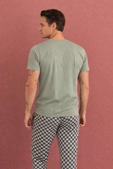 %100 Koton Pijama Takımı Uzun - Resim 3