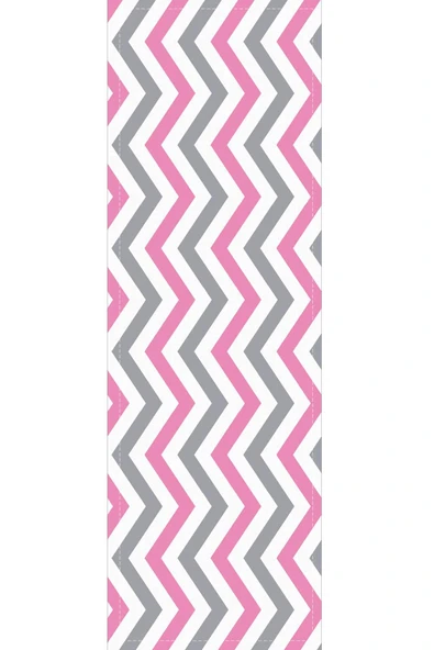 Pembe Zigzaglı Desen Premium Masa Örtüsü Runner RNR304 - Resim 2