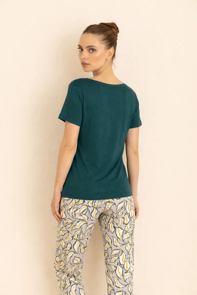 Luxury Viscose Pijama Takım - Resim 4