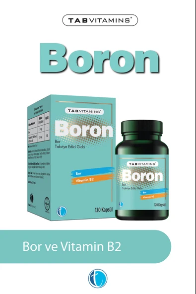 Tabvitamins Boron Bor 120 Kapsül ürün görseli 1